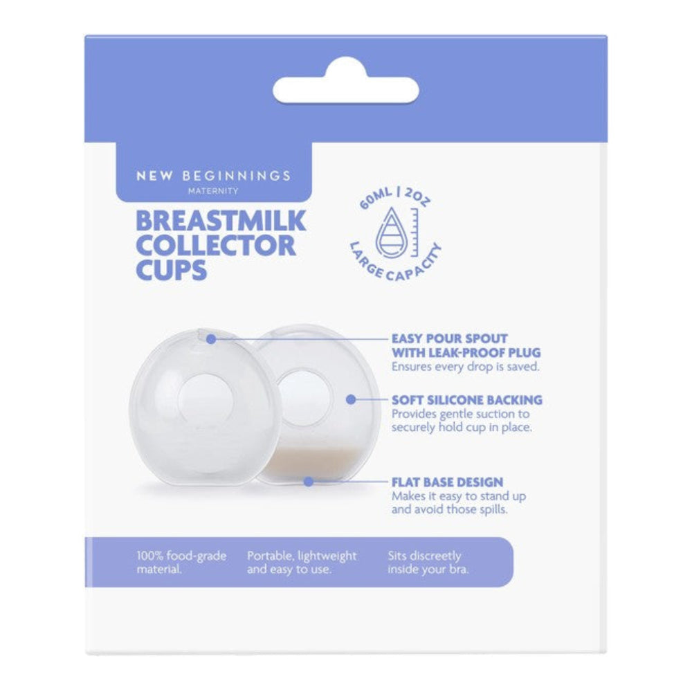 New Beginnings Breast Milk Collectors - 2 pk