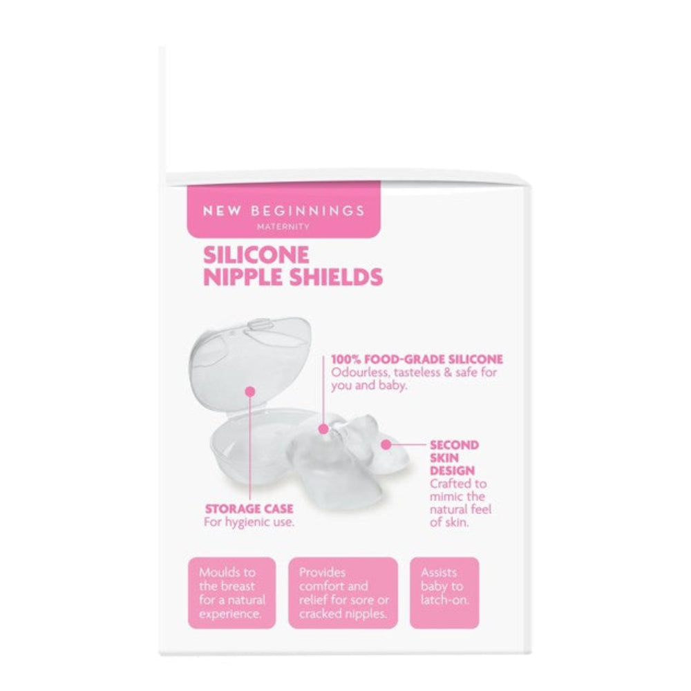 New Beginnings Nipple Shields Second Skin - 2pk - Med