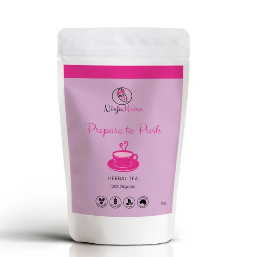Ninja Mama Prepare to Push Raspberry Loose Leaf Tea - 40 gm
