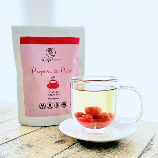 Ninja Mama Prepare to Push Raspberry Loose Leaf Tea - 40 gm