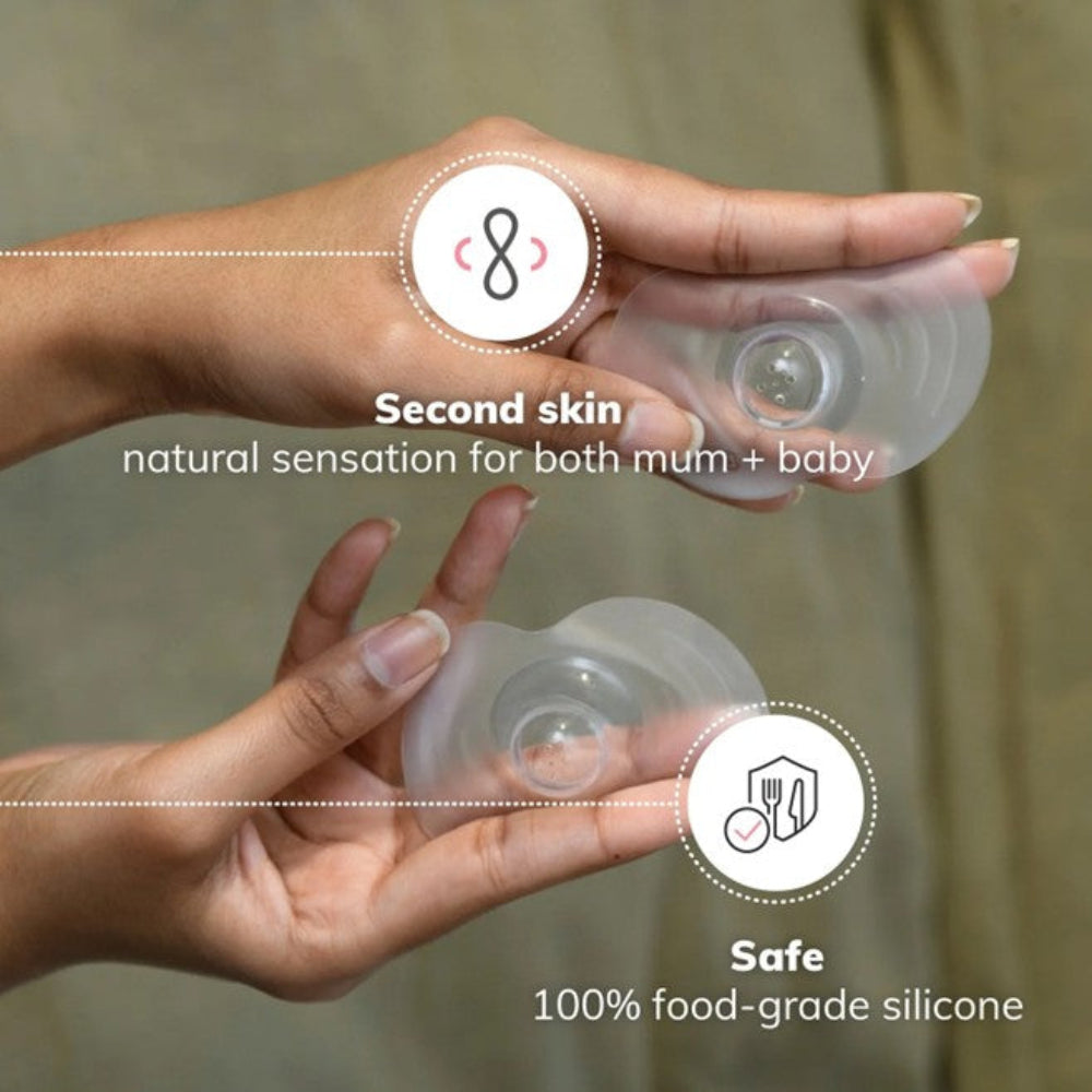 New Beginnings Silicone Nipple Shields - Large - 2pk