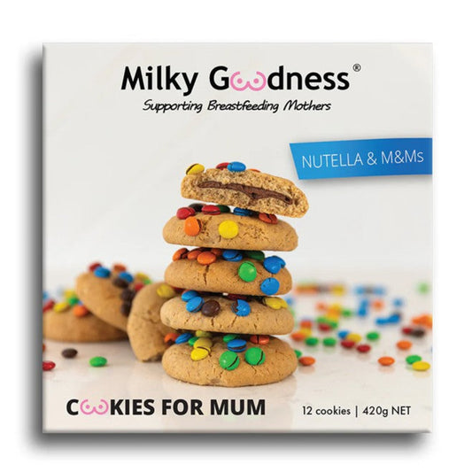 Milky Goodness Nutella + M+Ms Lactation Cookies