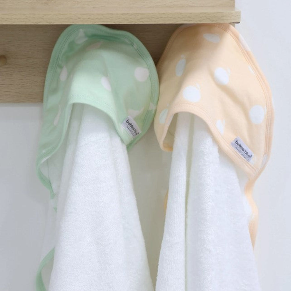 Bubba Blue Nordic Sorbet 2pk Hooded Towel Orange/Pear