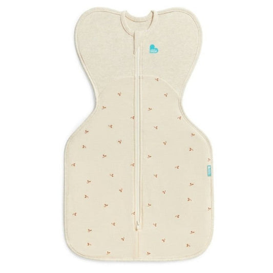 Love To Dream Swaddle Up 1.5 Tog Cotton Fleece - Oatmeal Twigs