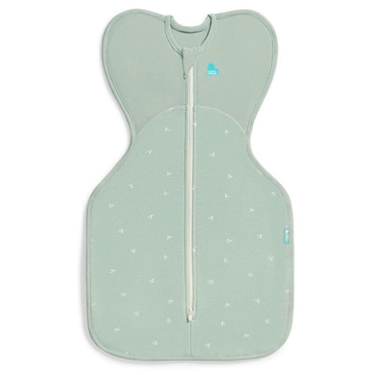 Love To Dream Swaddle Up 1.5 Tog Cotton Fleece - Olive Twigs