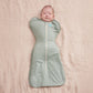 Love To Dream Swaddle Up 1.5 Tog Cotton Fleece - Olive Twigs