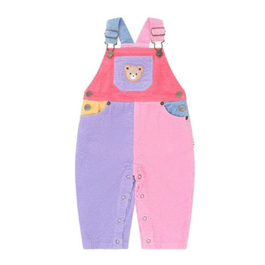 Huxbaby Colour Block Cord Overalls - Girls
