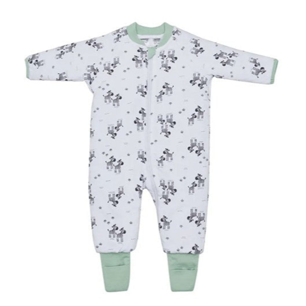 Snugtime Footless Padded Blanket Sleeper - 2.0 Tog - Zebra