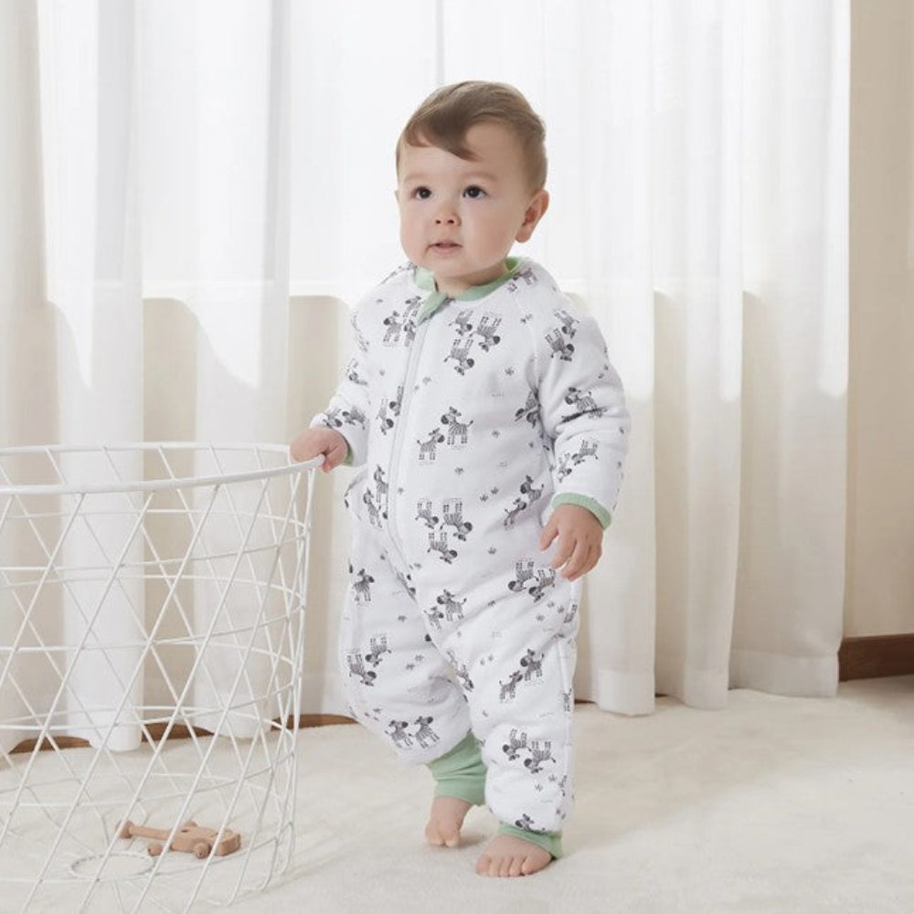 Snugtime Footless Padded Blanket Sleeper - 2.0 Tog - Zebra