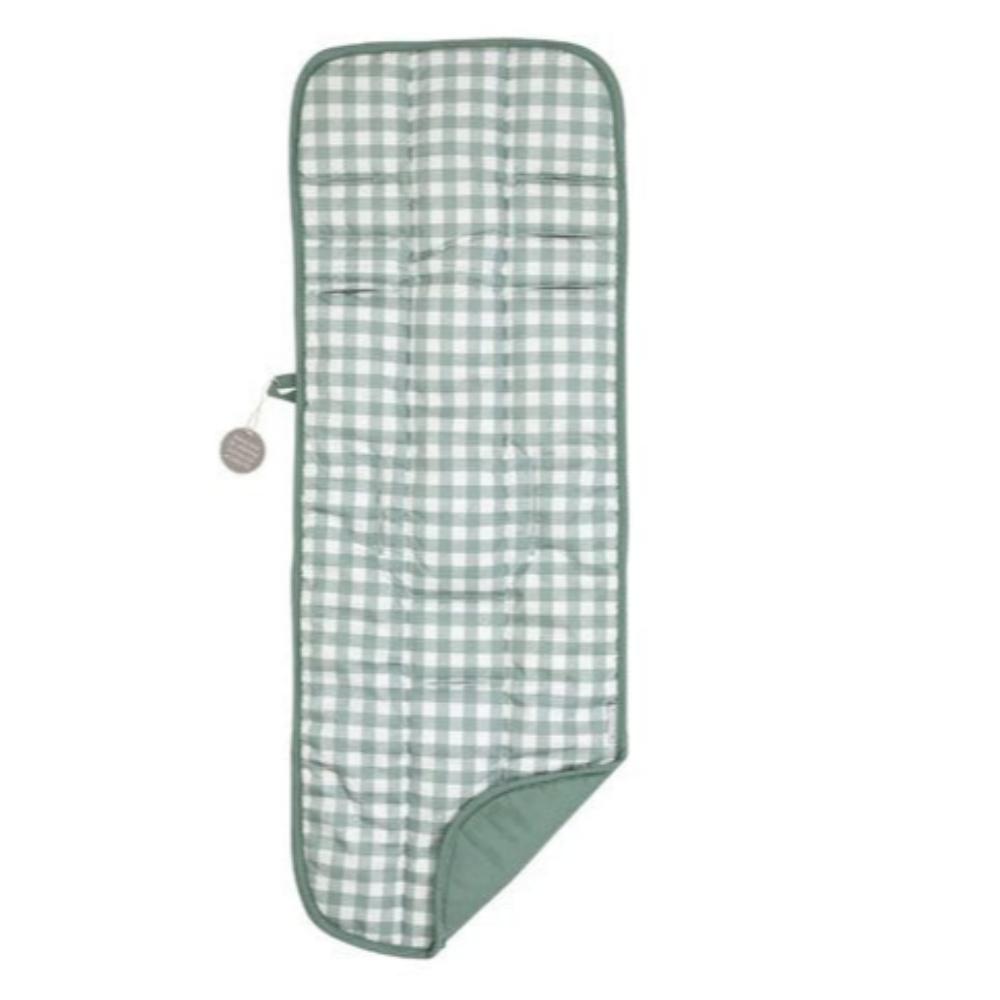 All4Ella Reversible Pram Liner - Gingham Sage/Sage