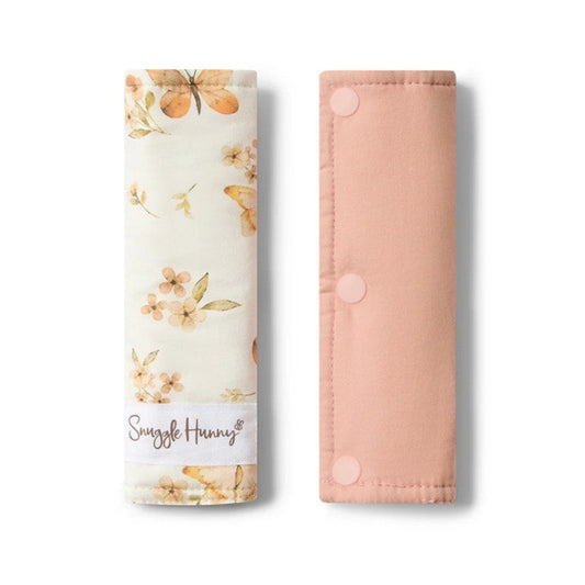 Snuggle Hunny Universal Reversible Pram Strap Covers - Butterfly