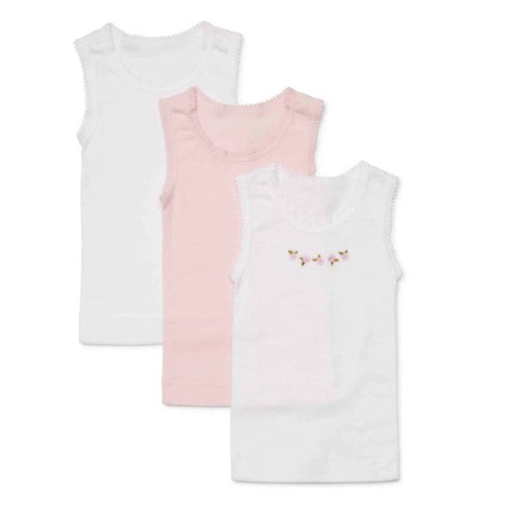 Marquise Singlets 3 Pk White/Pink