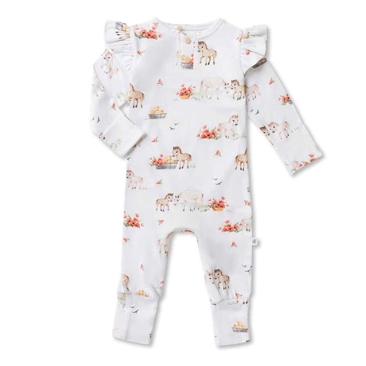 Snuggle Hunny Organic Growsuit - Pony Pals