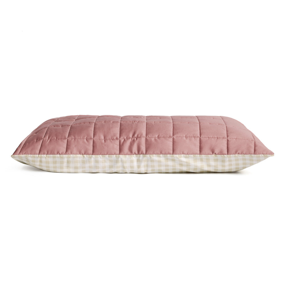 ErgoPouch Pillow Case Quilted - Rosy Gingham