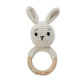 Petite Vous Crochet Ring Rattle - Brodie Bunny