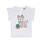 Huxbaby Reindeer Frill Short Sleeve Tee