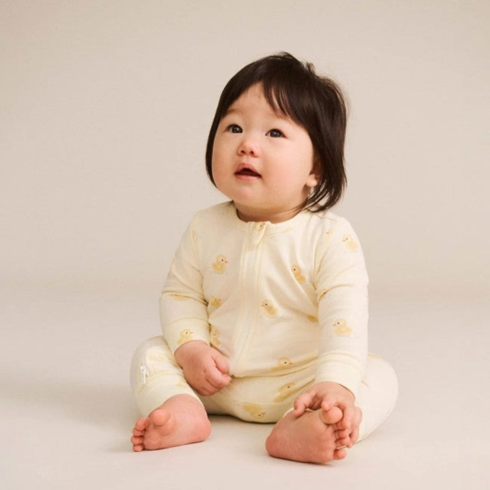 Huxbaby Rubber Ducky Zip Romper
