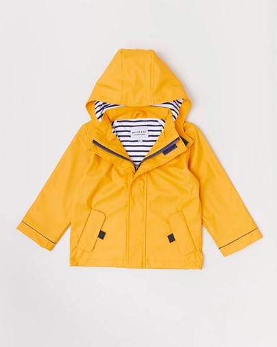 Rainkoat Stripy Sailor Jacket - Mustard