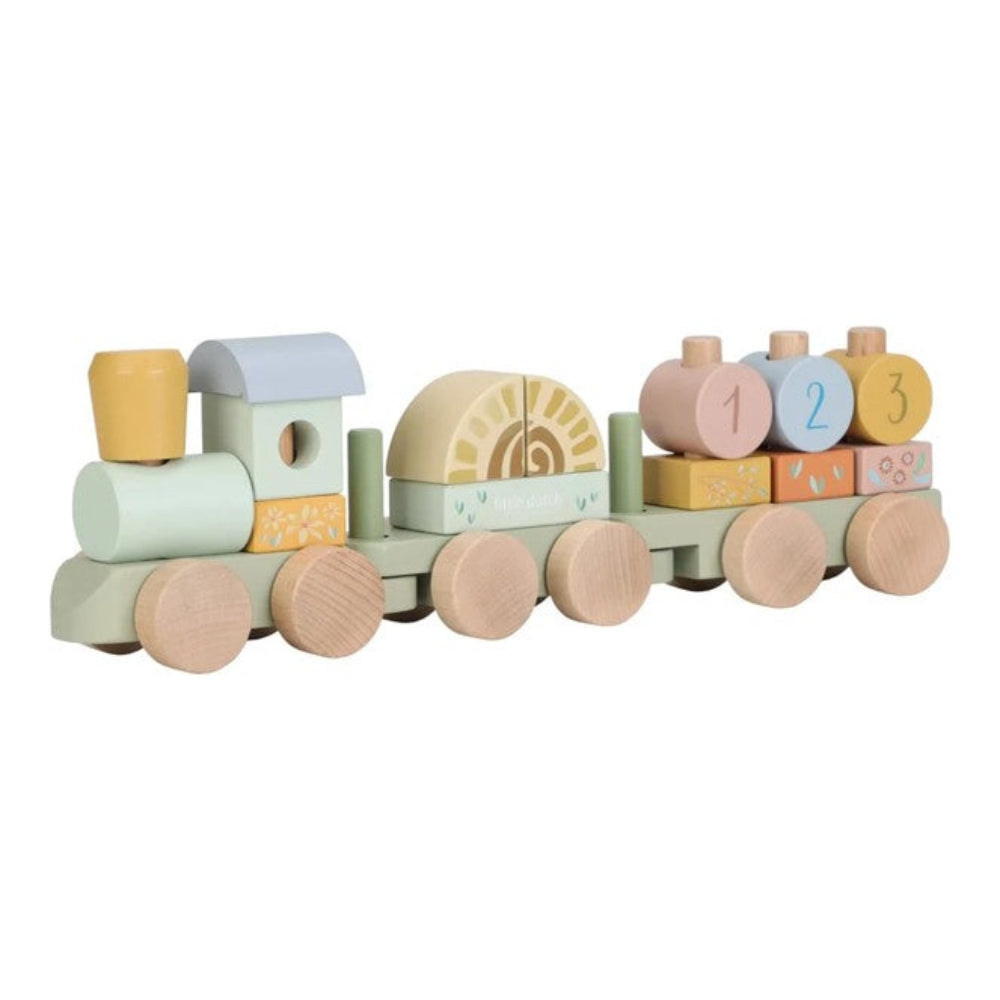 Little Dutch Safari Friends Wooden Block Train