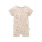 Aster + Oak Safari Adventure Zip Romper