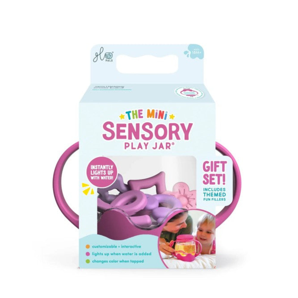 Glo Pals Mini Sensory Play Jar Gift Set - Pink