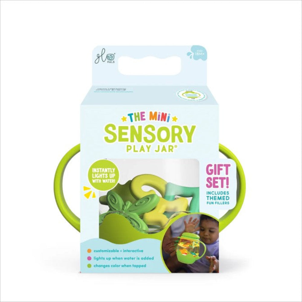 Glo Pals Mini Sensory Play Jar Gift Set - Green