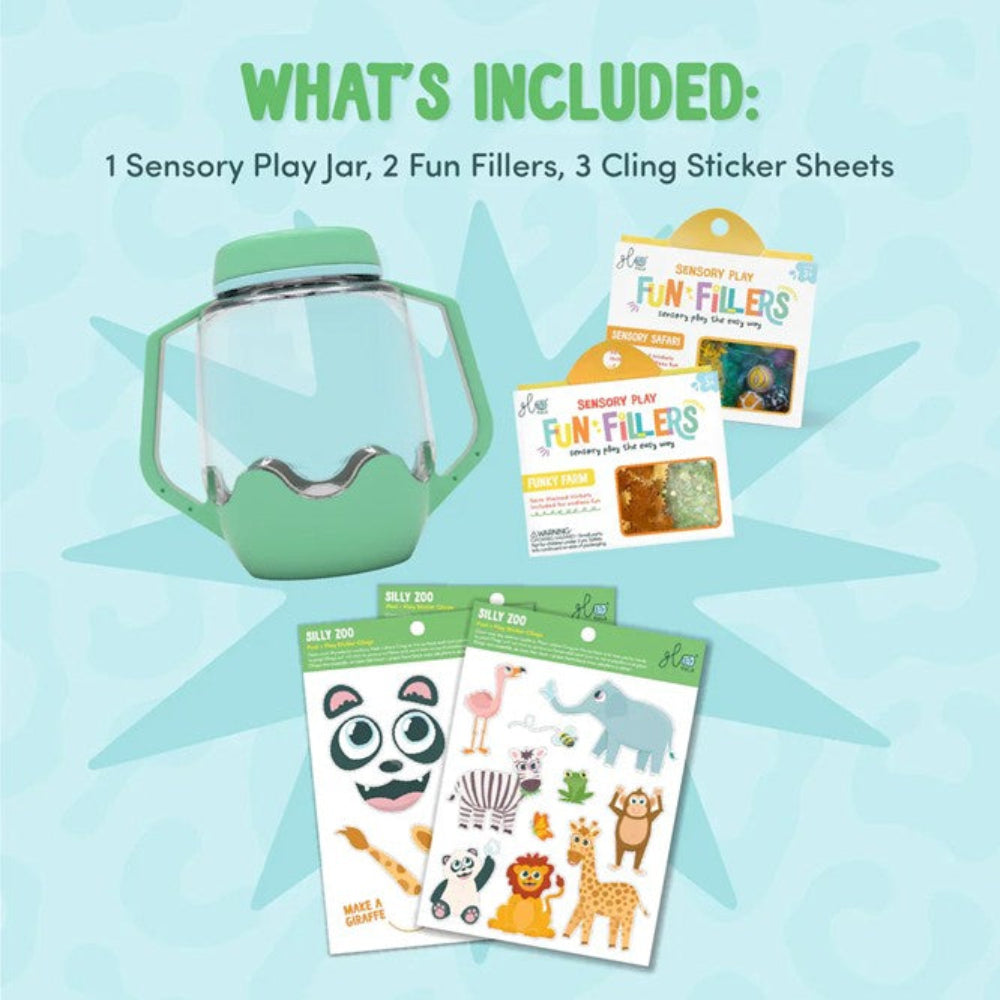 Glo Pals DIY Sensory Jar Gift Set - Zoo