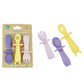 Koala Dream Silicone Animal Sensory Spoons - Pink/Yellow