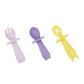 Koala Dream Silicone Animal Sensory Spoons - Pink/Yellow