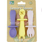 Koala Dream Silicone Animal Sensory Spoons - Pink/Yellow