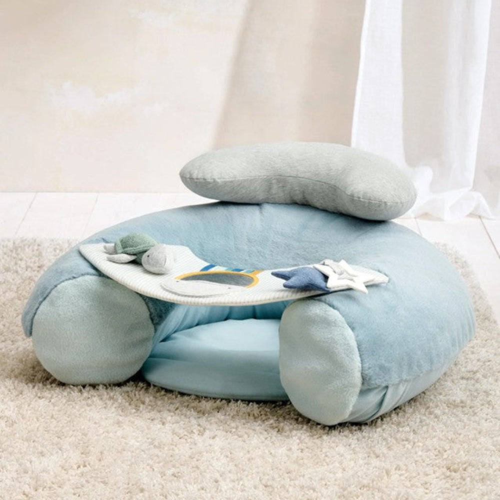 Mamas & Papas Sit and Play Baby Floor Seat - Under the Sea -Blue