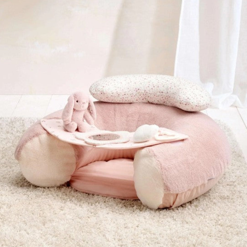 Mamas & Papas Sit and Play Baby Floor Seat - Bunny - Pink