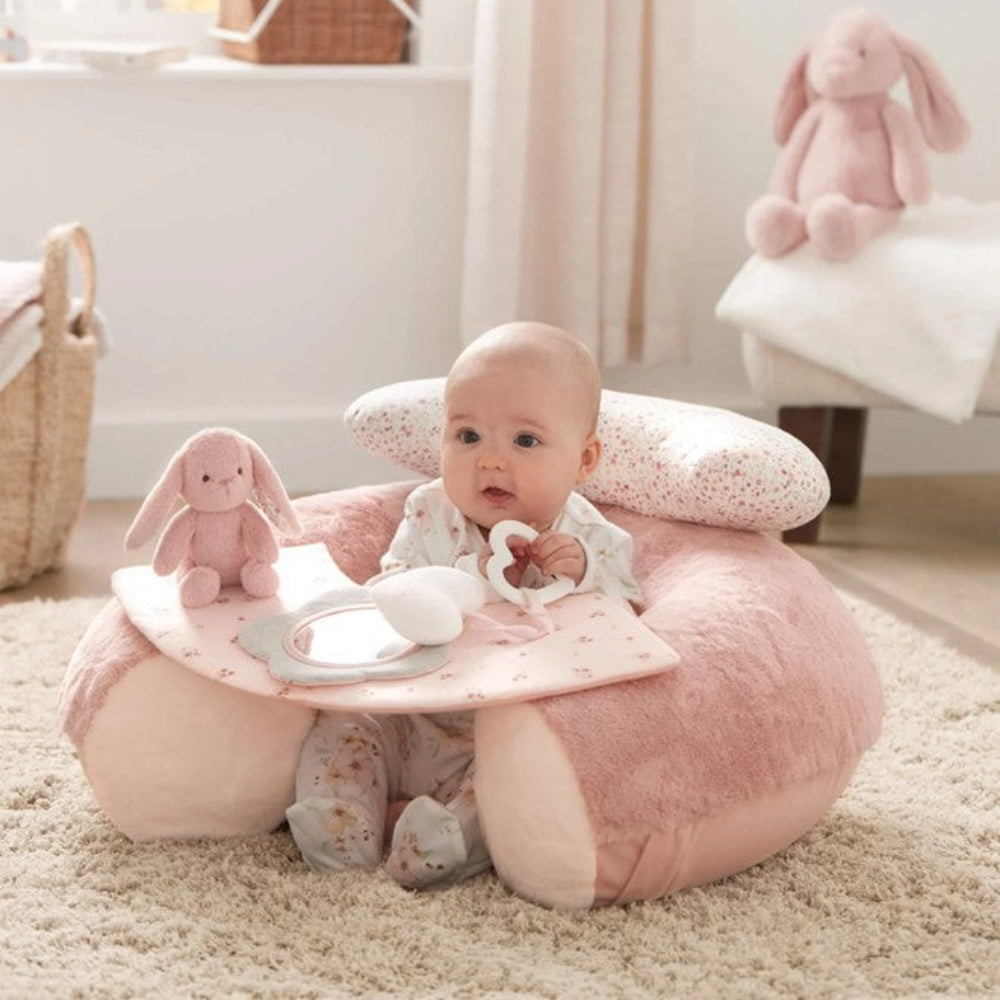 Mamas & Papas Sit and Play Baby Floor Seat - Bunny - Pink