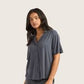 Boody Goodnight Short Sleeve Sleep Shirt - Storm