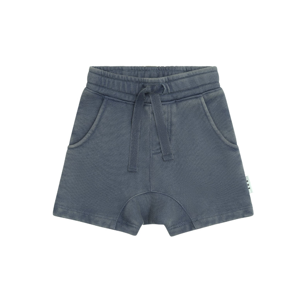 Huxbaby Slouch Short - Washed Navy