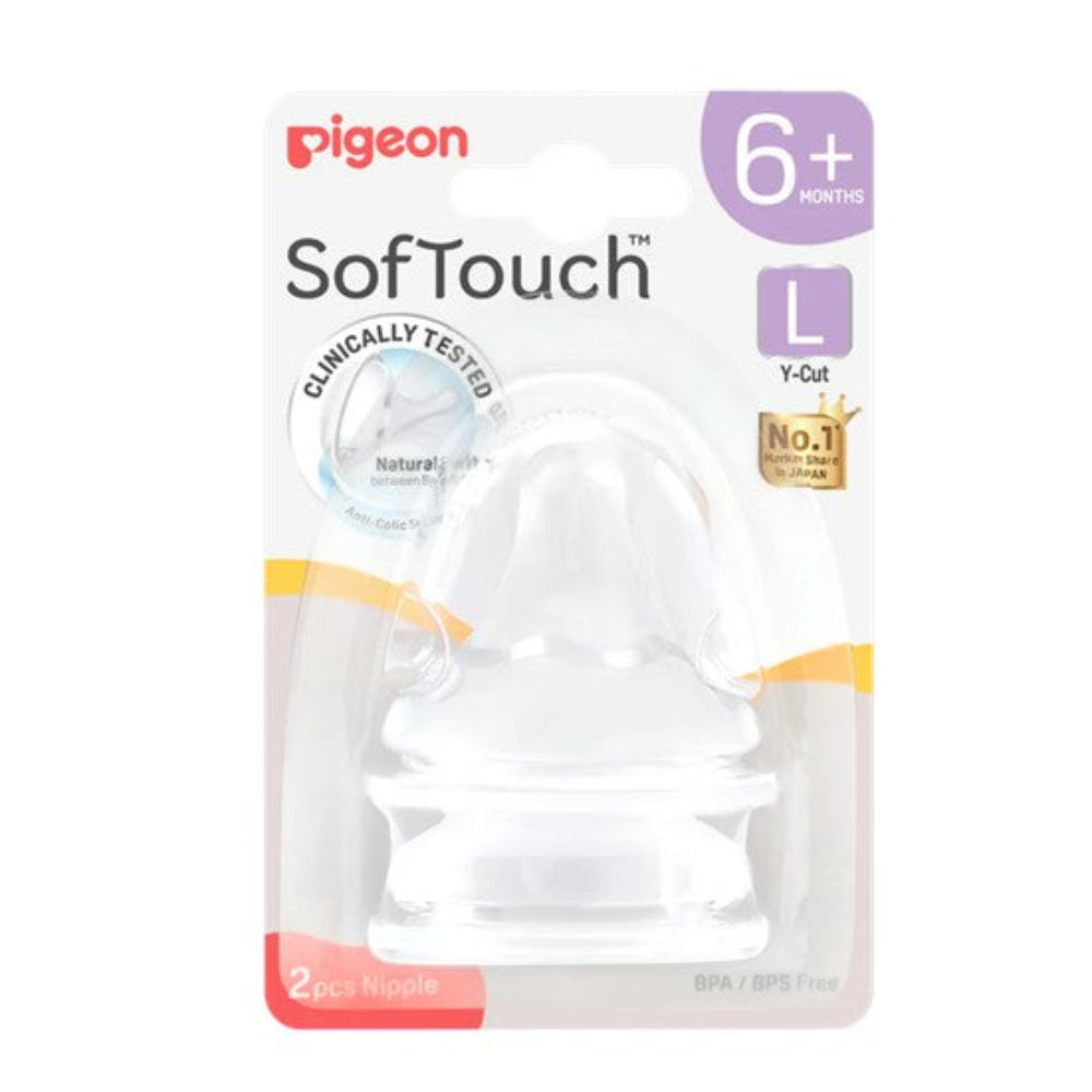 Pigeon Softouch BPP Teat 2 pk - L
