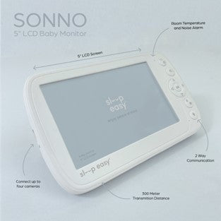 Sleep Easy Sonno 5'/12.7cm Crystal Clear Baby Monitor
