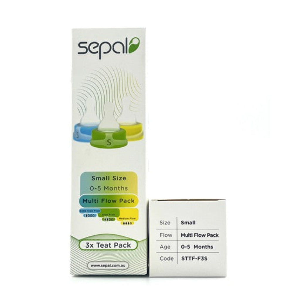Sepal 3 pk Teats - Small Size - Multi Flow