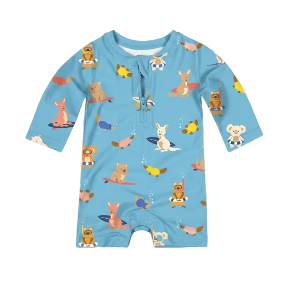 Toshi Swim Onesie Long Sleeve Pirate - Beach Buddies