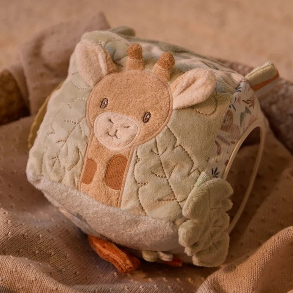 Little Dutch Soft Activity Cube - Safari Friends