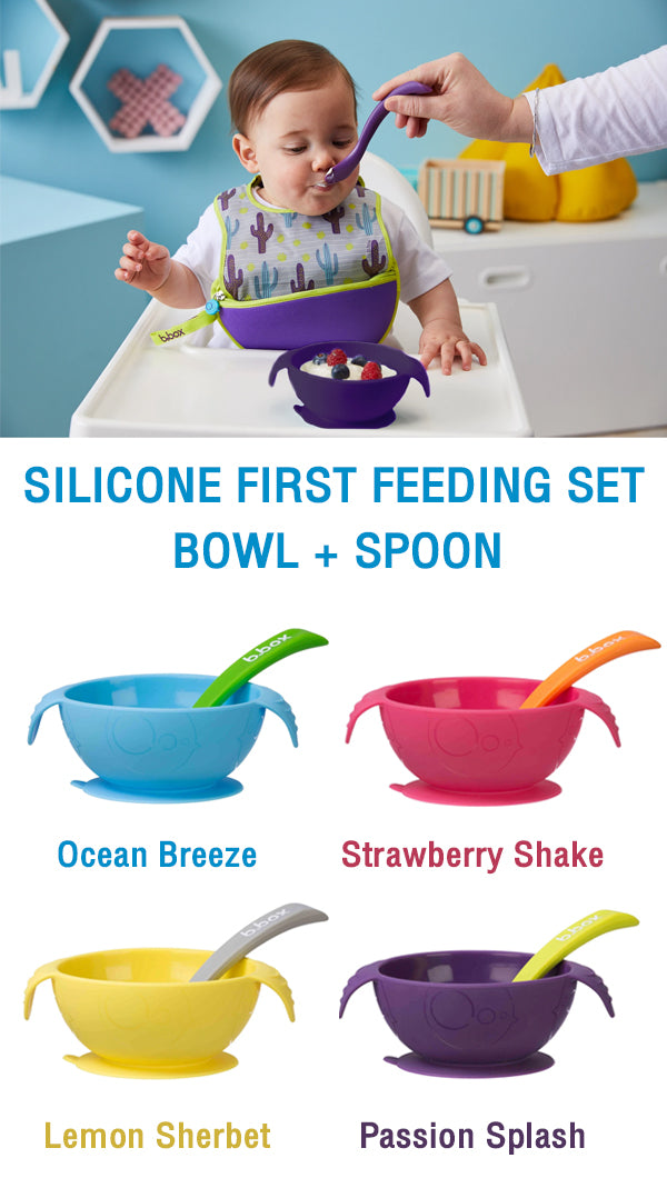 b.box Silicone Fresh Food Feeder - Strawberry Shake