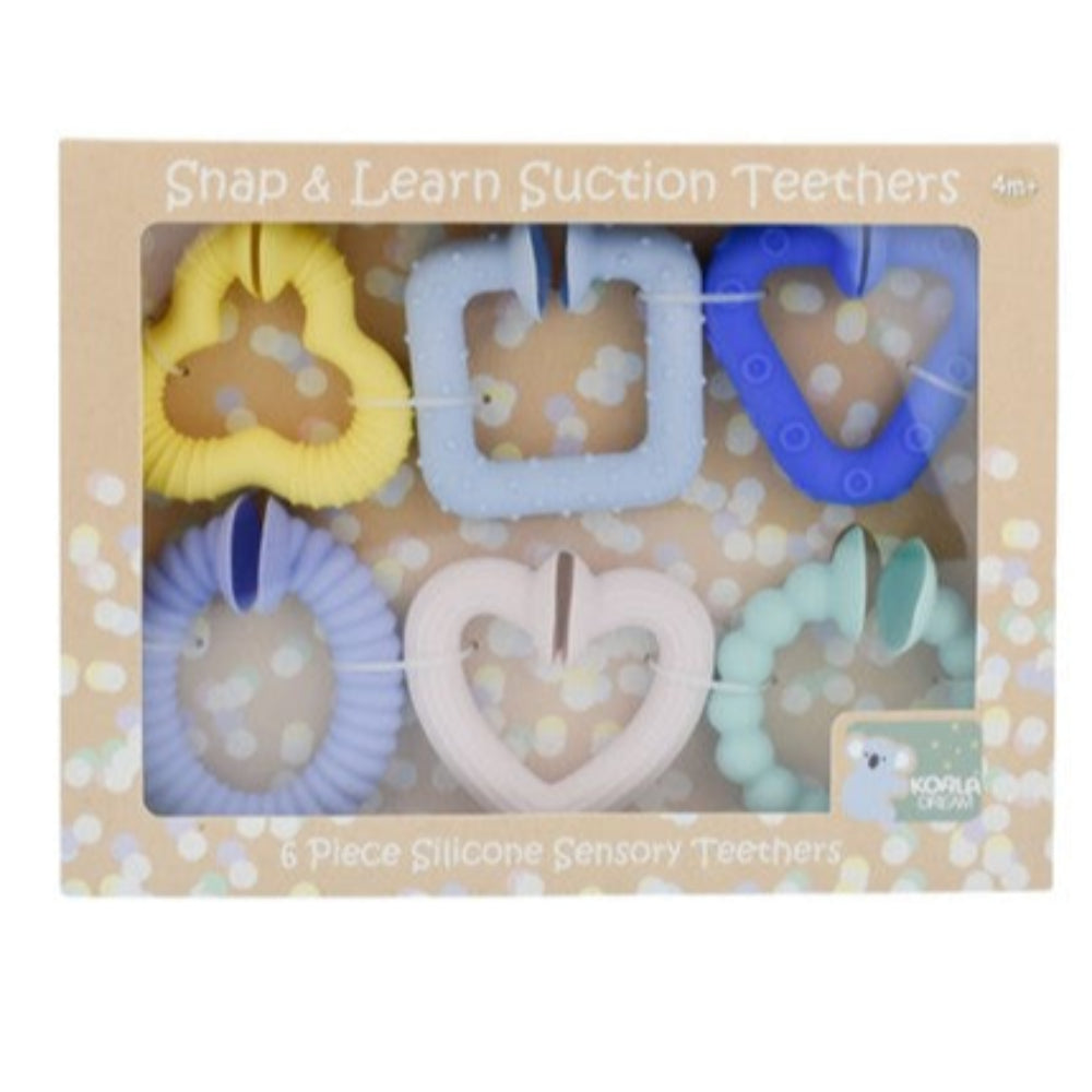 Koala Dream Silicone Snap + Learn Sensory Teethers