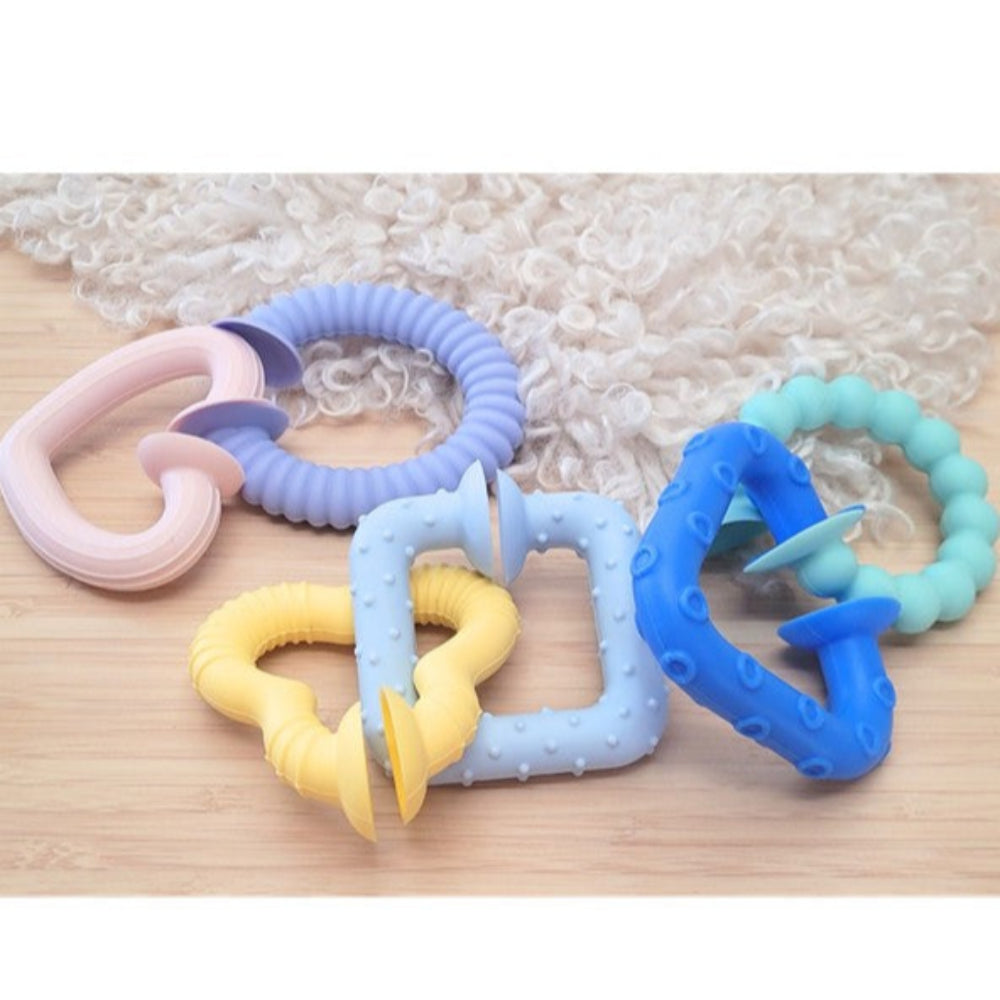 Koala Dream Silicone Snap + Learn Sensory Teethers