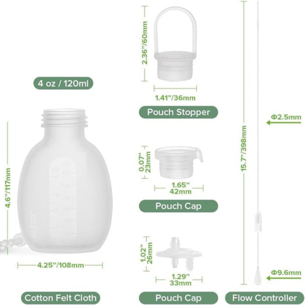 Haakaa Supplemental Feeding Tube + Pouch Set