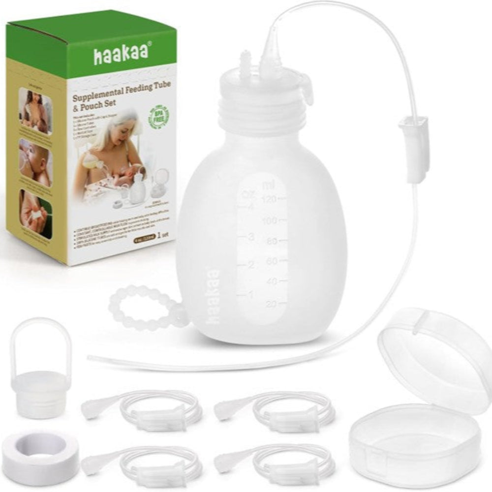 Haakaa Supplemental Feeding Tube + Pouch Set