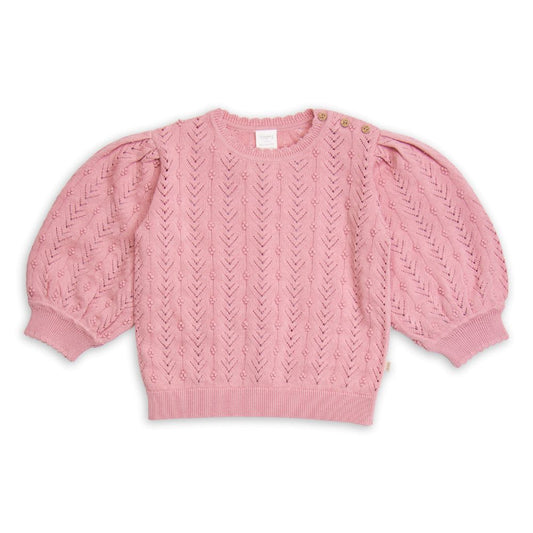 Tiny Twig Berry Knit Sweater - Girls