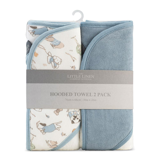 Little Linen Hooded Towel 2 Pk - Barklife Dog