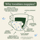 Tooshies ECO Nappies - Size 0 Little Bubs 2-4 kg - 25 pk