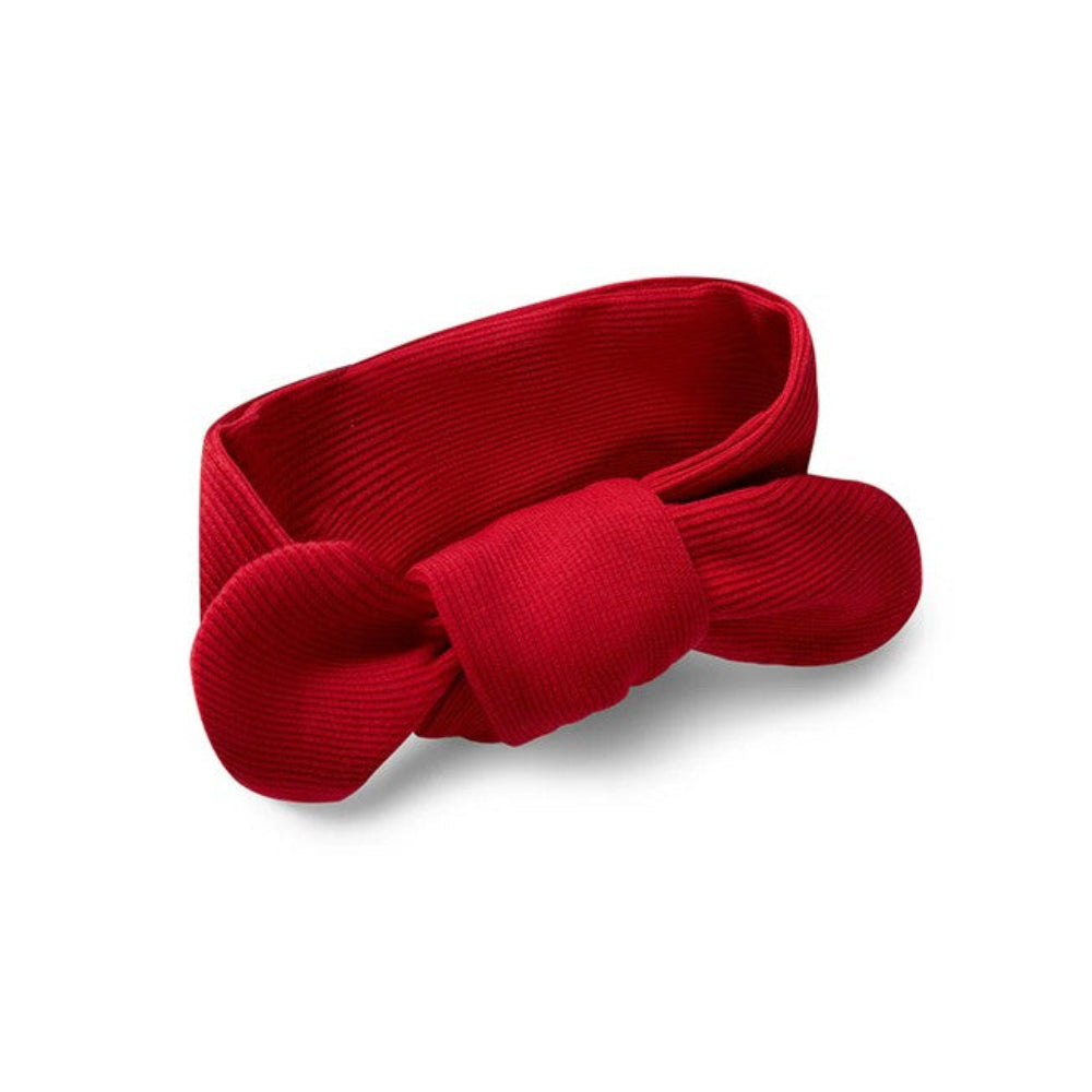 Snuggle Hunny Kids Red Ribbed Topknot