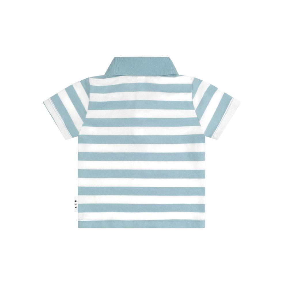 Huxbaby T-Rex Stripe Polo T Shirt